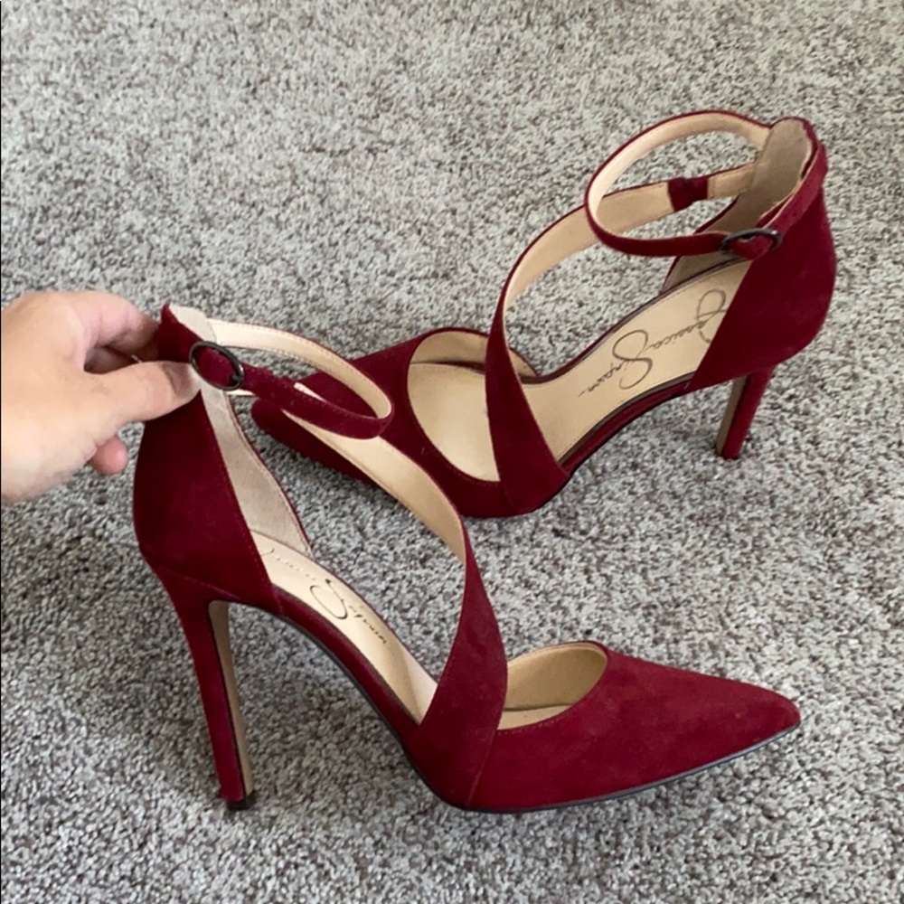 Jessica Simpson suede heels